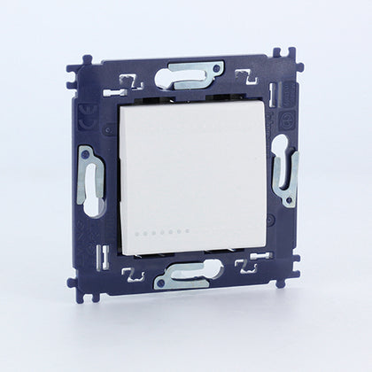 Bticino - Enkelpolige Schakelaar LivingLight 1 module Schroefklemmen wit- N4001AV-E⚡shock