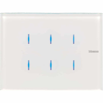 Bticino - KNX Glas 6 bediening transparant 3 modules - HD4657M3KNX-E⚡shock