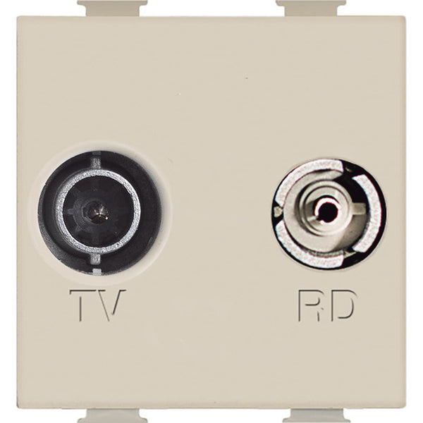 Bticino - Magic TV/R ctdoos kabelnetwerk Telenet 2 mod ivoor - A5211M2C-E⚡shock