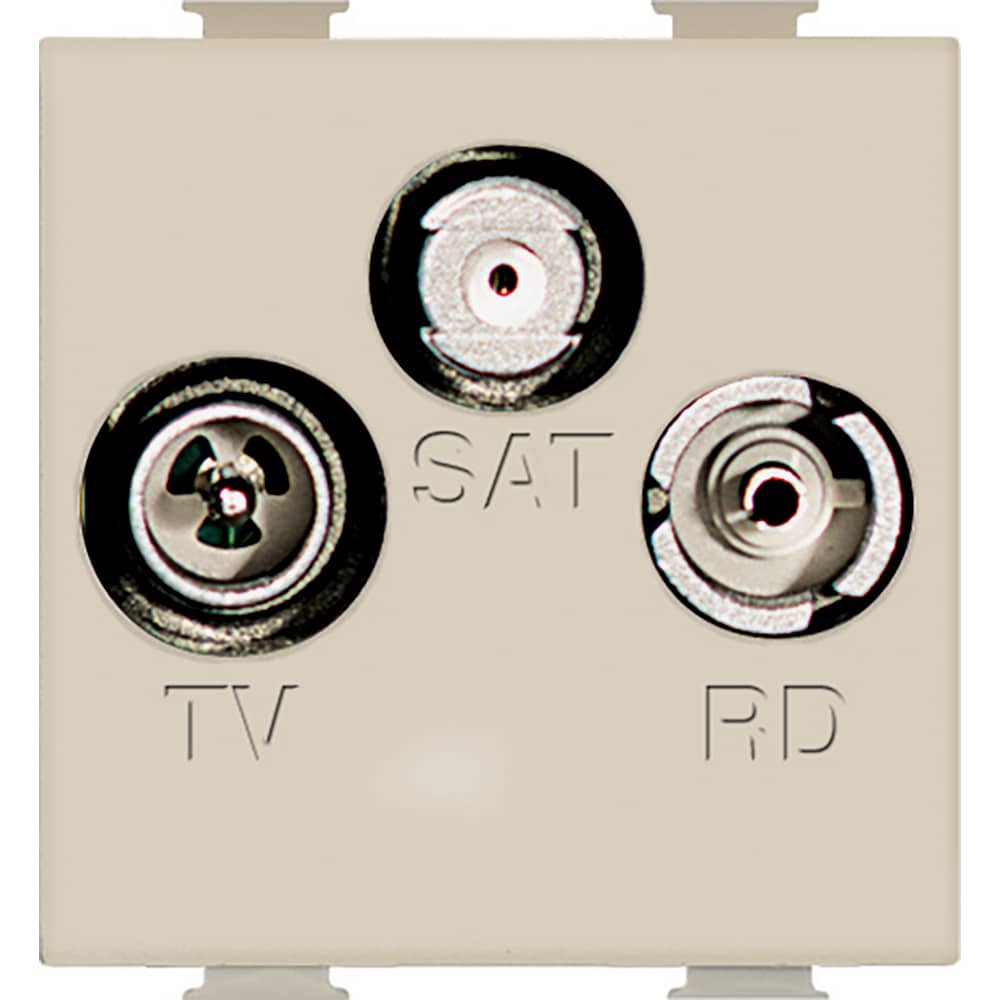 Bticino - Magic TV/R/SAT ctdoos 2 mod-ivoor - A5210M2D-E⚡shock