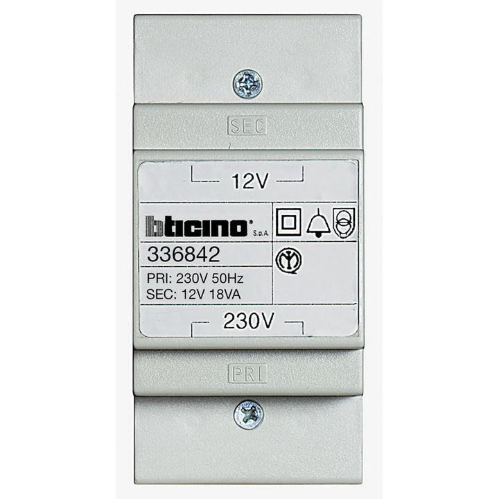 BTICINO - TOEBEHOREN SFERA TRANSFORMATOR230V-12V/18VA - 336842-E⚡shock