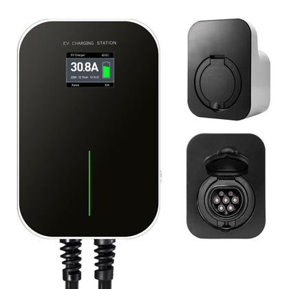 EV-Chargers - Laadstation 22KW - 32A, 3 fase, type 2 stopcontact (drukknop) - 22/3STD-E⚡shock