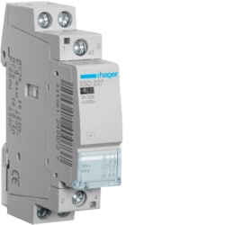 Hager - Contactor - 2x25A - 24V - 1NO+1NG - ESD227-E⚡shock