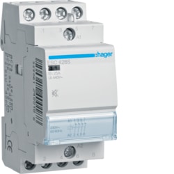 Hager - Contactor geruisloos - 4x25A - 230V - 4NG - ESC426S-E⚡shock