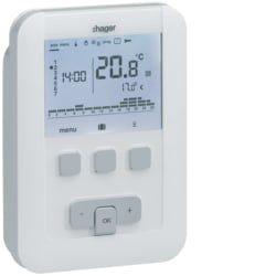 Hager - Programmeerbare thermostaat BASIC 7 dagen - 230V - EK530-E⚡shock