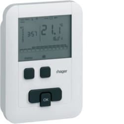 Hager - Programmeerbare thermostaat ECO 7 dagen - 230V - EK510-E⚡shock