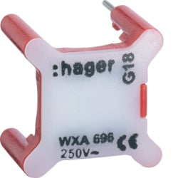 Hager - Signalisatielampje 250V rood gallery - WXA691-E⚡shock