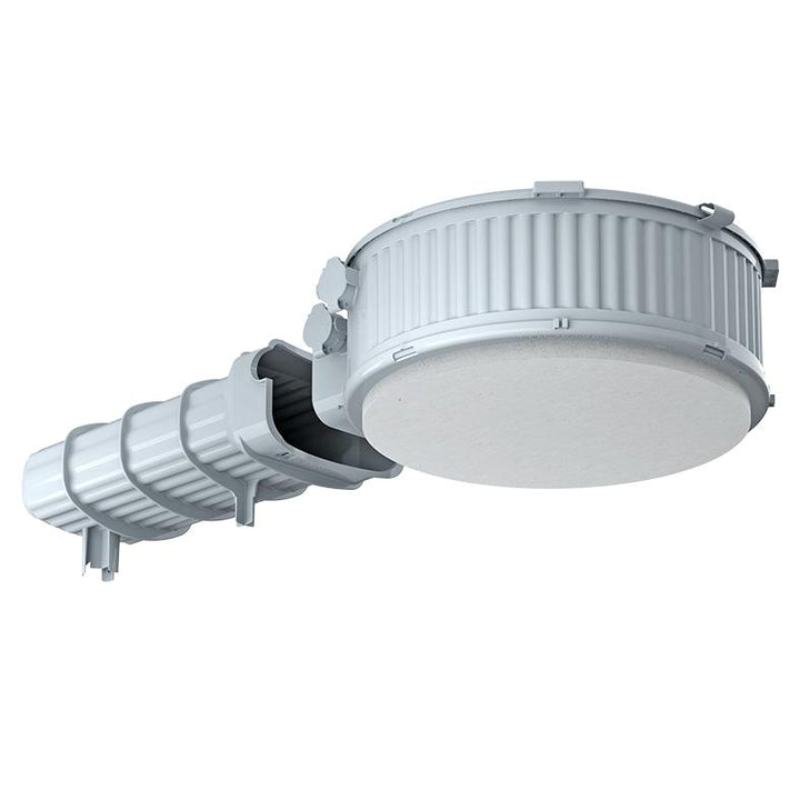 Helia - Inbouwbehuizing, HaloX® 250 met mineraalvezelplaat + tunnel 325 mm voor platenplafonds, gemonteerd - 1283-73-E⚡shock