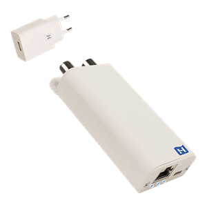 Hirschmann - GigaBit internet over coax adapter inclusief USB-voeding INCA 1G white + USB - 695020693-E⚡shock