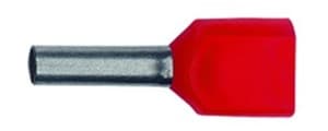 KLAUKE - Geisoleerde dubbele adereindhuls 2x1 rood L=8mm - 871/8-E⚡shock