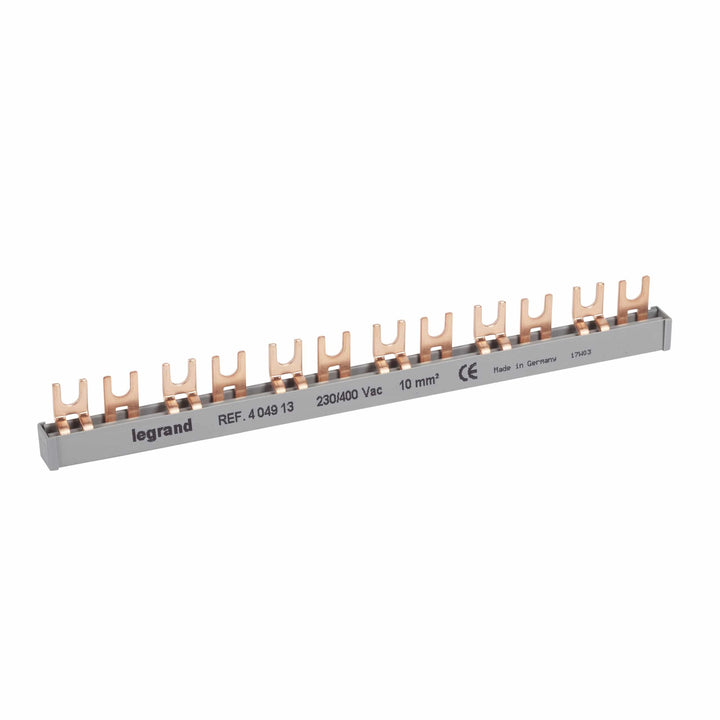 Legrand - Aansluitrail met vorken 2P 12 modules - 10mm² - 404913-E⚡shock