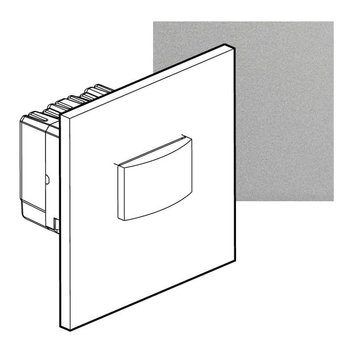 Legrand - ART autom. Schakelaar 3-draads épure Satijn staal - AR67560-E⚡shock