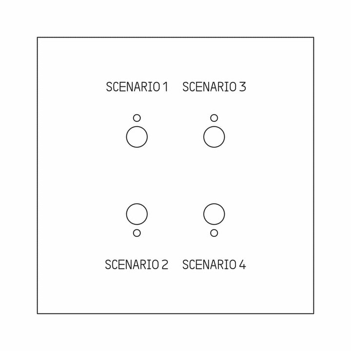 Legrand - ART MH cde 4 scénarios épure Satijn wit - AR67988-E⚡shock