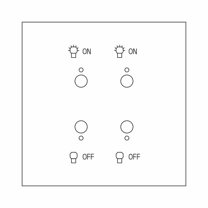 Legrand - ART MH dubbele lichtbediening on/off épure Gespiegeld staal - AR67682-E⚡shock