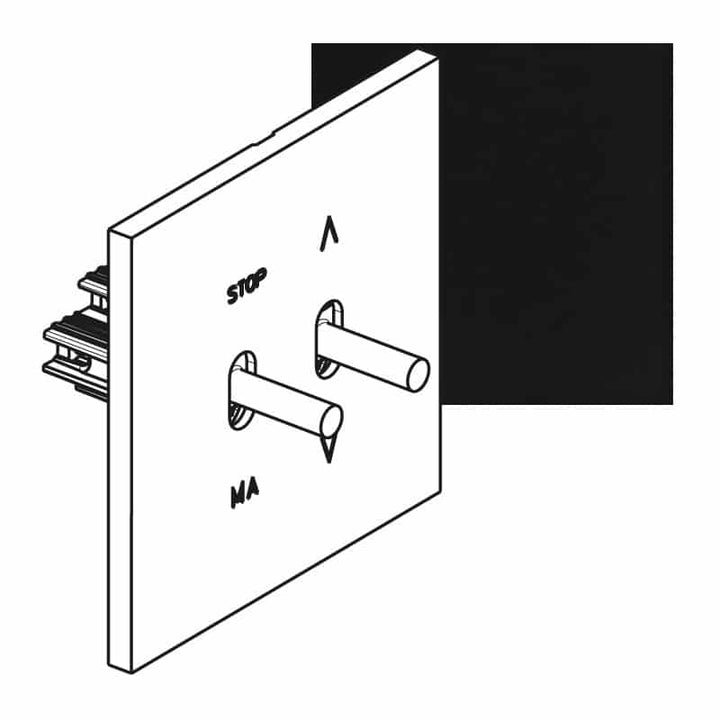 Legrand - ART rolluikbediening épure Mat zwart - AR67820-E⚡shock