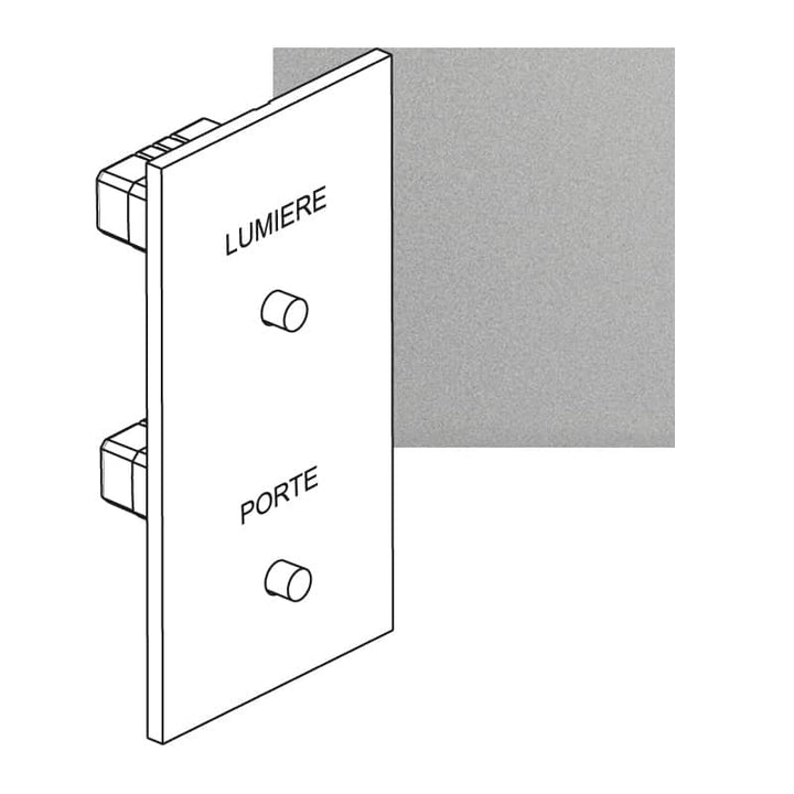 Legrand - ART verl. drkp Porte+Lumière épure Satijn staal - AR67593-E⚡shock