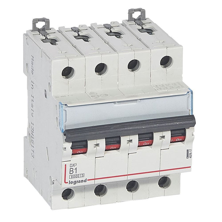 legrand - Autom. DX³ 6000A/10kA 4P B01 400V - 4 modules - 407617-E⚡shock