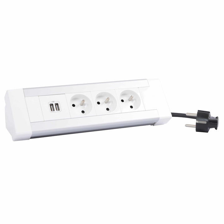 Legrand - Bureaublok 3x 2P+A + USB lader 2400mA -met snoer 3m - 054635-E⚡shock