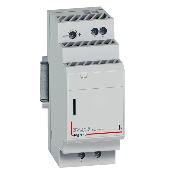 Legrand - Geschakelde voeding 24V - 36W enkelfasig - 2 modules - 146722-E⚡shock