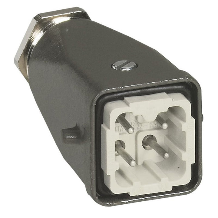 Legrand - Hypra connector man.mantel v.uitg. metaal 400V 10A 4P+A - 053141-E⚡shock