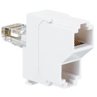 Legrand - Ontdubbelaar RJ 45 contactdoos 1 telefoon + 1 Ethernet - 032745-E⚡shock