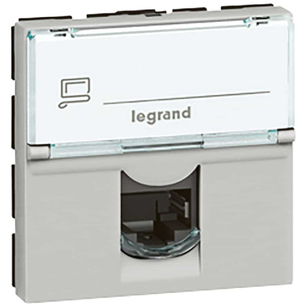 Legrand - RJ45 cat 5e FTP 2 mod alu LCS² Mosaic alu kleur - 079455-E⚡shock