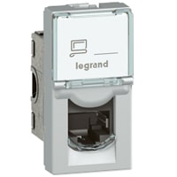 Legrand - RJ45 cat 6 FTP 1 mod alu LCS² Mosaic alu kleur - 079462-E⚡shock