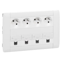 Legrand - Voedingsblok ingebouwd 2 rijen 4PC+4 4RJ45 Cat6 FTP - 053408-E⚡shock