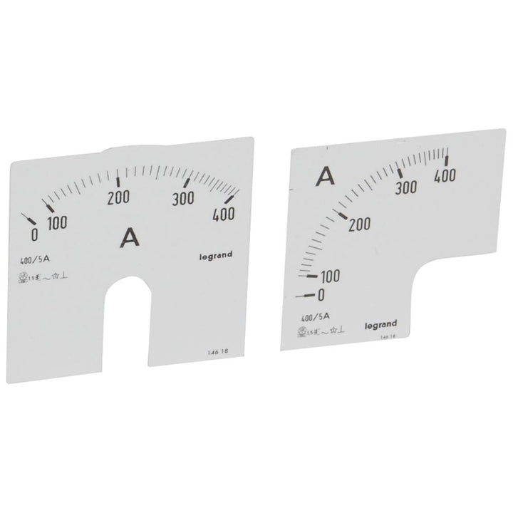 legrand - Wijzerplaat amperemeter 0 - 400 A - meting op deur - 14618-E⚡shock