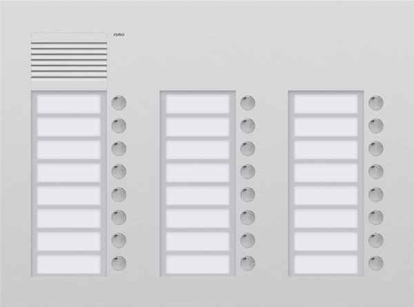 Niko - Audio Deurstation 3X8 Drukknoppen - 10-224-E⚡shock