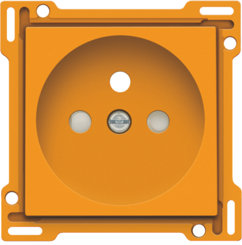 Niko - centraalplaat stopcontact Pen+Veil.Oranje - 198-66606-E⚡shock