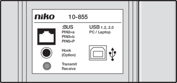 Niko - PC-interface voor programmering en configuratie - 10-855-E⚡shock