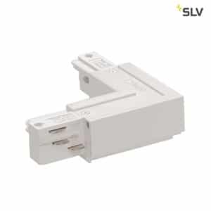 SLV LIGHTING - HV 3 Circuit Track - Eutrac L-verbinding 1 Buitenkant - Wit - 1001520-E⚡shock