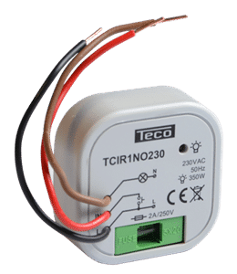 TECO - Afstandschakelaar Teco 1no 230V voor inbouw - TCIR1NO230-E⚡shock