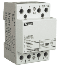 TECO - CONTACTOR F&amp;G 230VAC 63A 4NO - Z7SCH2306340-E⚡shock