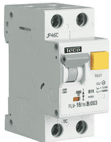 TECO - Differentieelautomaat 1P+N 40A 30mA 10kA Courbe C - FL9401NC003A-E⚡shock