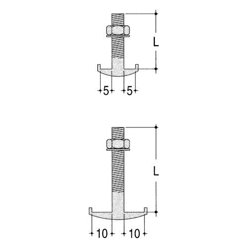 vynckier - HAAKBOUT CU 10 L=80MM - 858011-E⚡shock