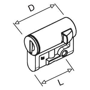 vynckier - SLOT PROFIELHALFCILINDER 405-ESLEUTEL - 832466-E⚡shock